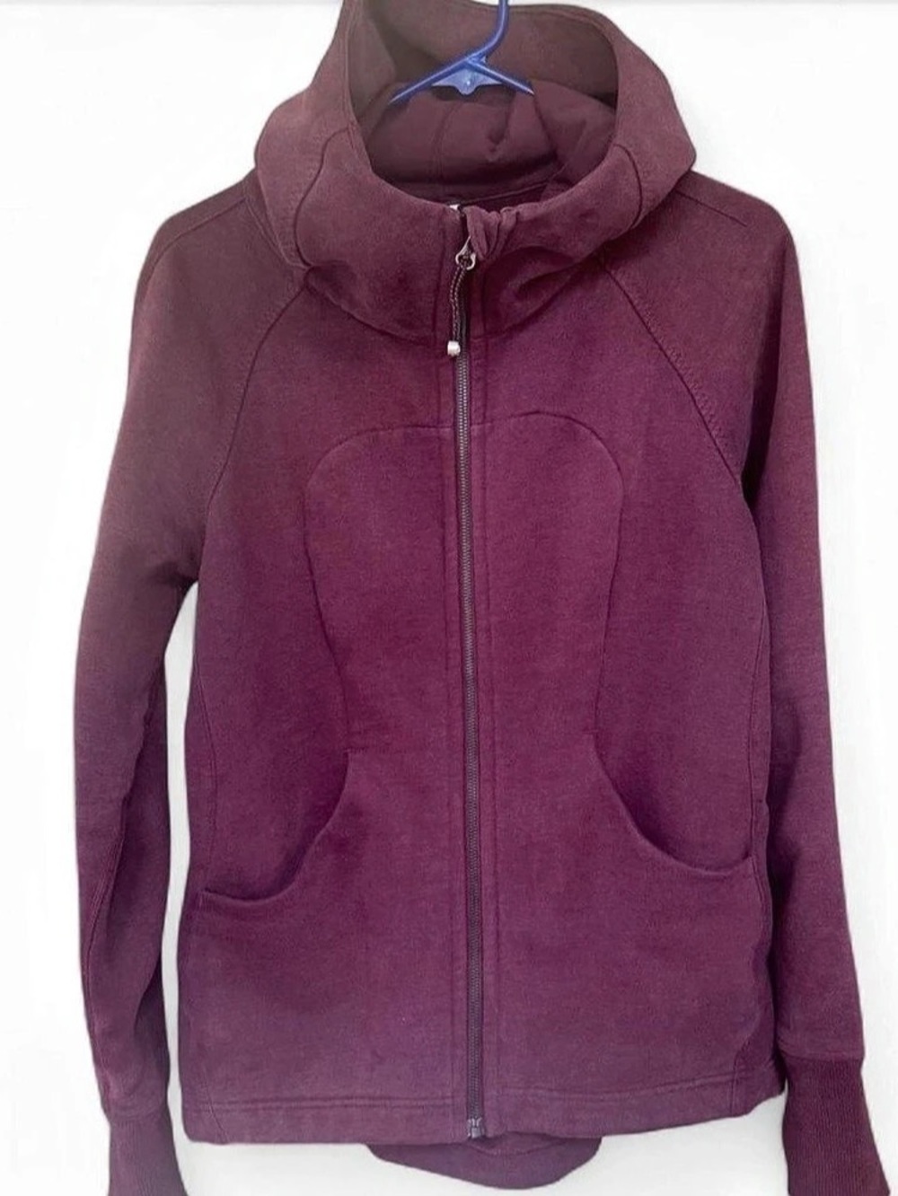 lululemon Pleat To Street Hoodie Bordeaux Drama Size 10